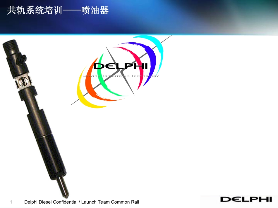德尔福喷油器介绍_第1页