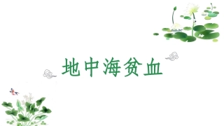 地中海贫血筛查及基因示意图