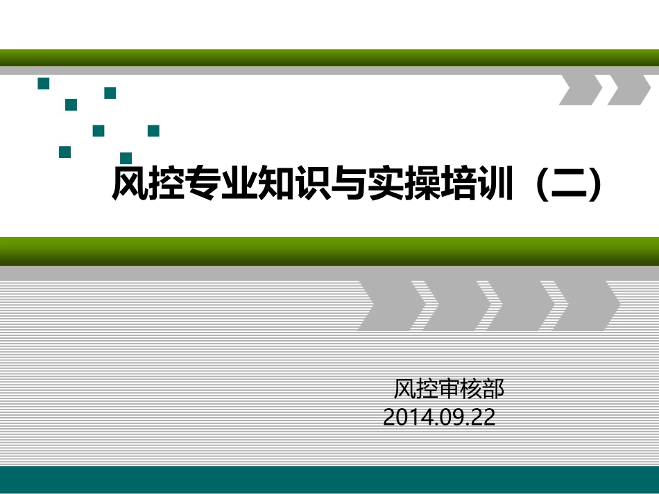 风控专业知识培训_第1页