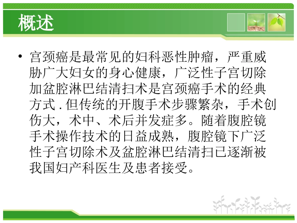 腹腔镜下广泛子宫切除及盆腔淋巴结清扫术的手术配合讲诉_第2页