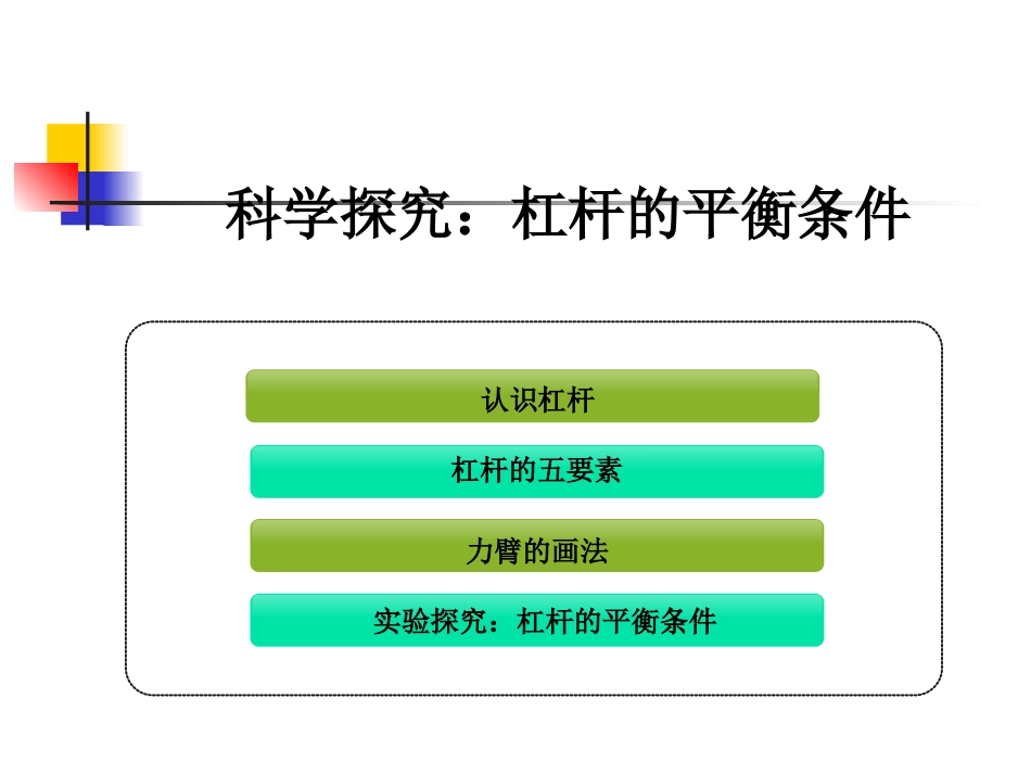 杠杆的平衡条件_第2页