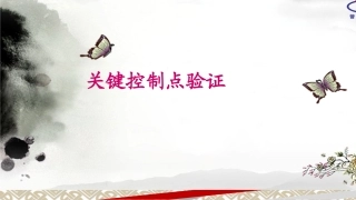 关键控制点验证