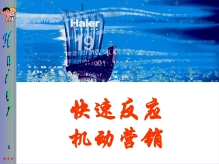 海尔的顾客服务体系方案