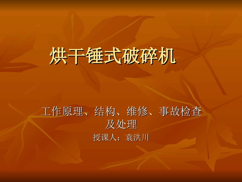 烘干锤式破碎机_第1页