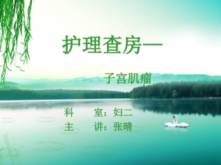 护理查房子宫肌瘤