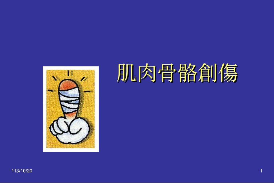 肌肉骨骼创伤_第1页