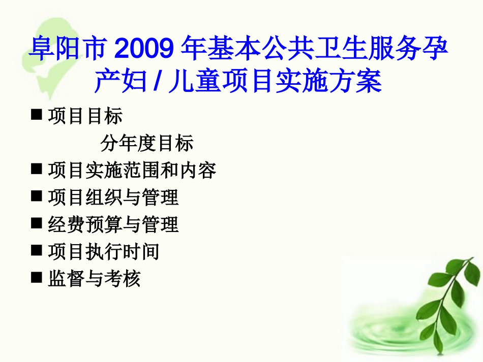 基本公共卫生服务妇幼项目课件_第3页