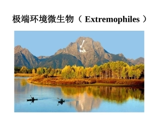 极端环境微生物
