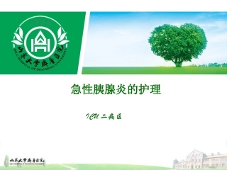 急性胰腺炎的护理