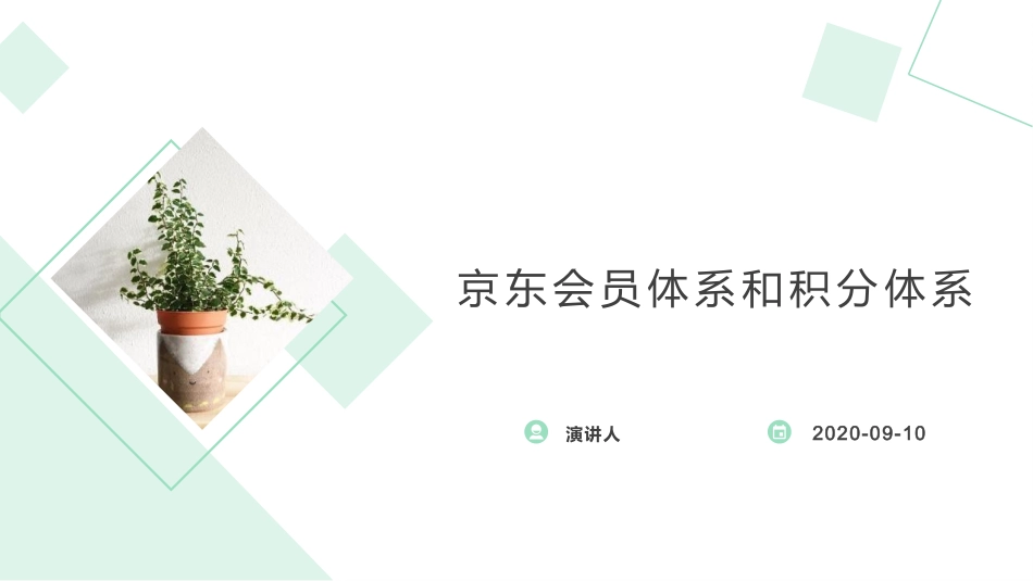 京东会员体系和积分体系_第1页