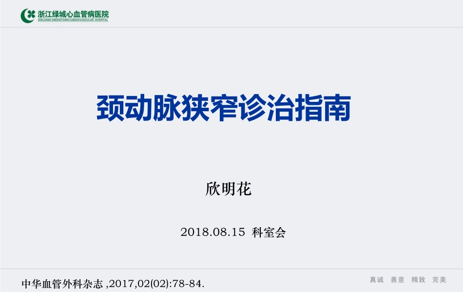 颈动脉狭窄诊疗及治疗_第1页