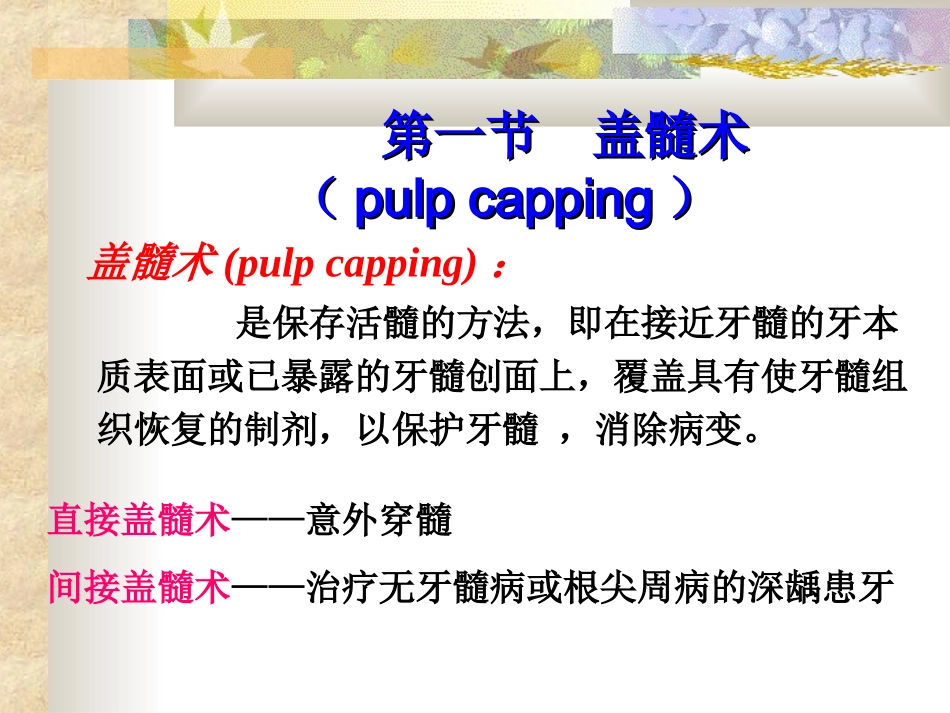 口腔牙体牙髓病学活髓保存术_第3页