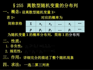 离散型随机变量的分布列医学课件