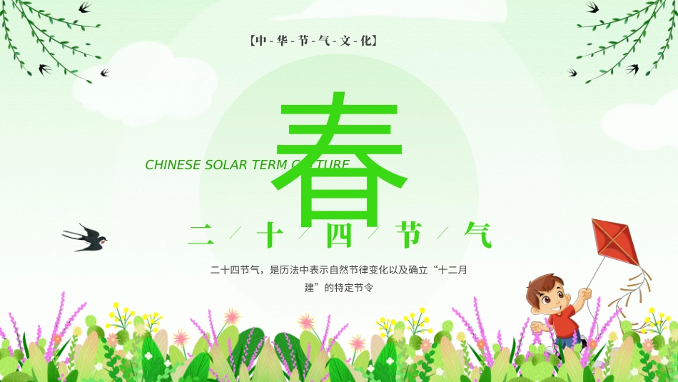 绿色清新风中华四季二十四节气介绍_第3页