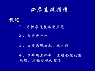 泌尿系统损伤课件