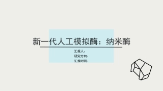 纳米酶研究进展