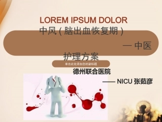 脑出血恢复期中医护理方案