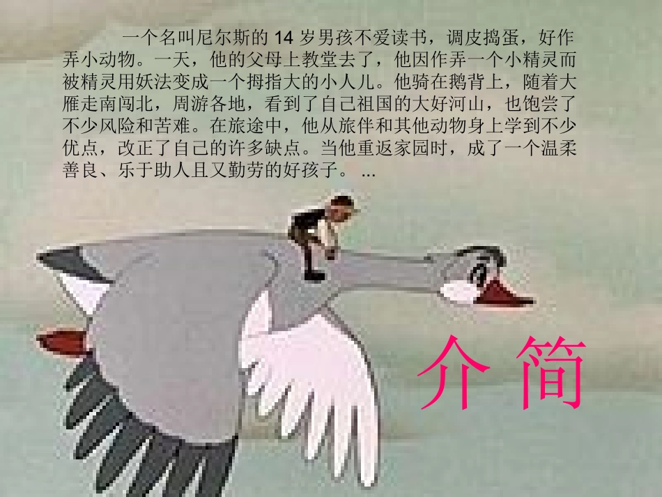 尼尔斯骑鹅旅行记课堂_第2页