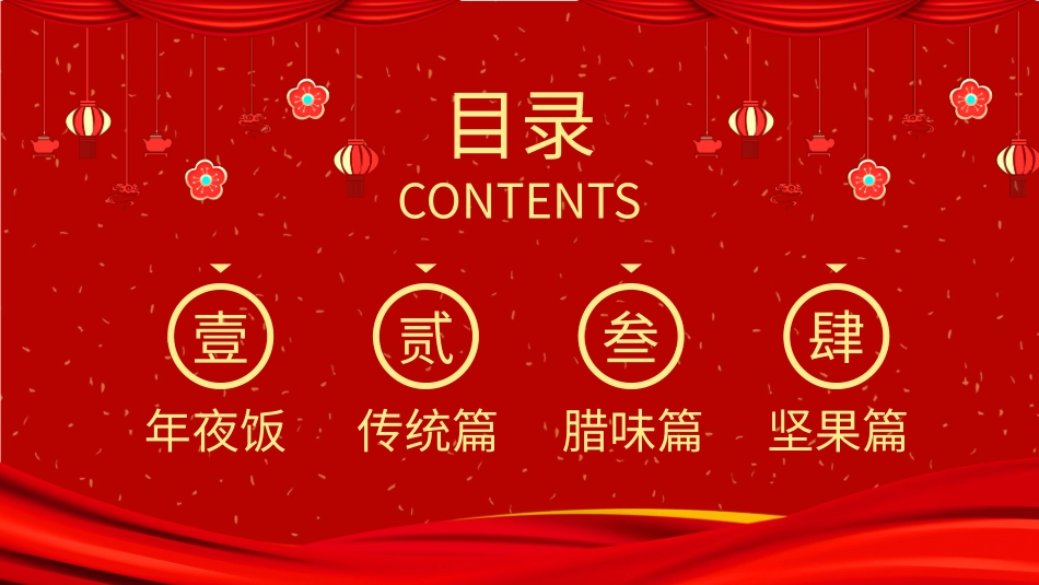 牛年中国风年夜饭春节美食介绍_第2页