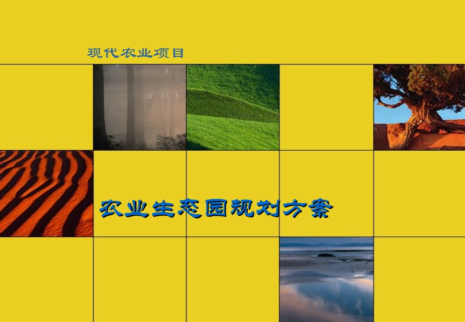 农业园区总体规划方案课件_第1页