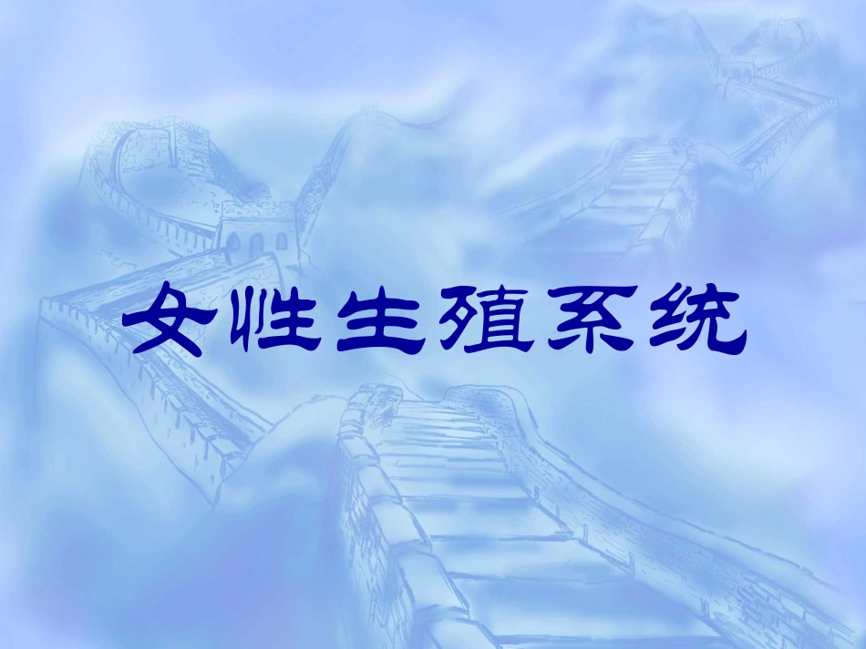 女性生殖系统课件_第1页