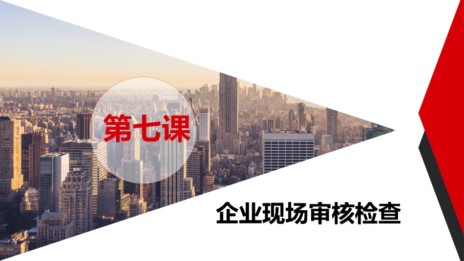 企业专职安全员培训系列教材第七课企业现场审核检查_第2页