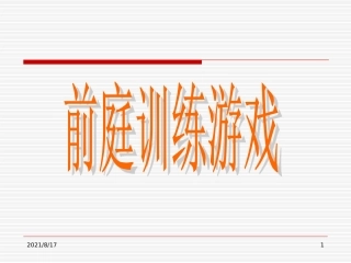 前庭训练游戏