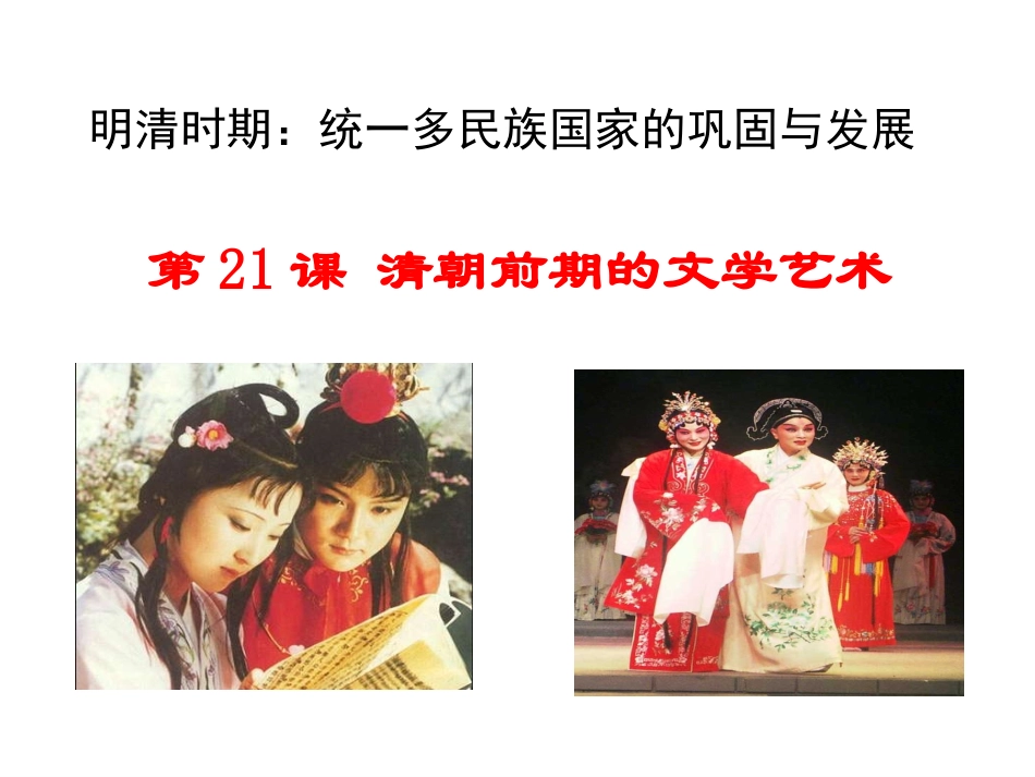 清朝前期的文学艺术_第3页