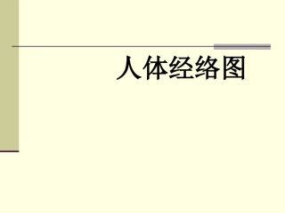 人体经络细图