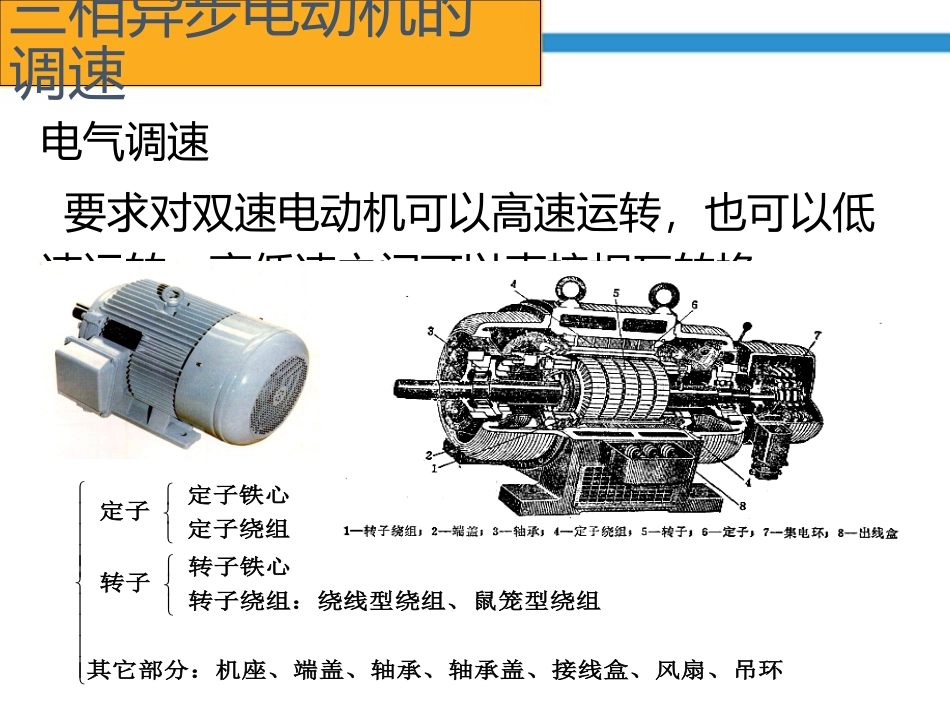 三相异步电动机调速控制电路专题培训课件_第3页