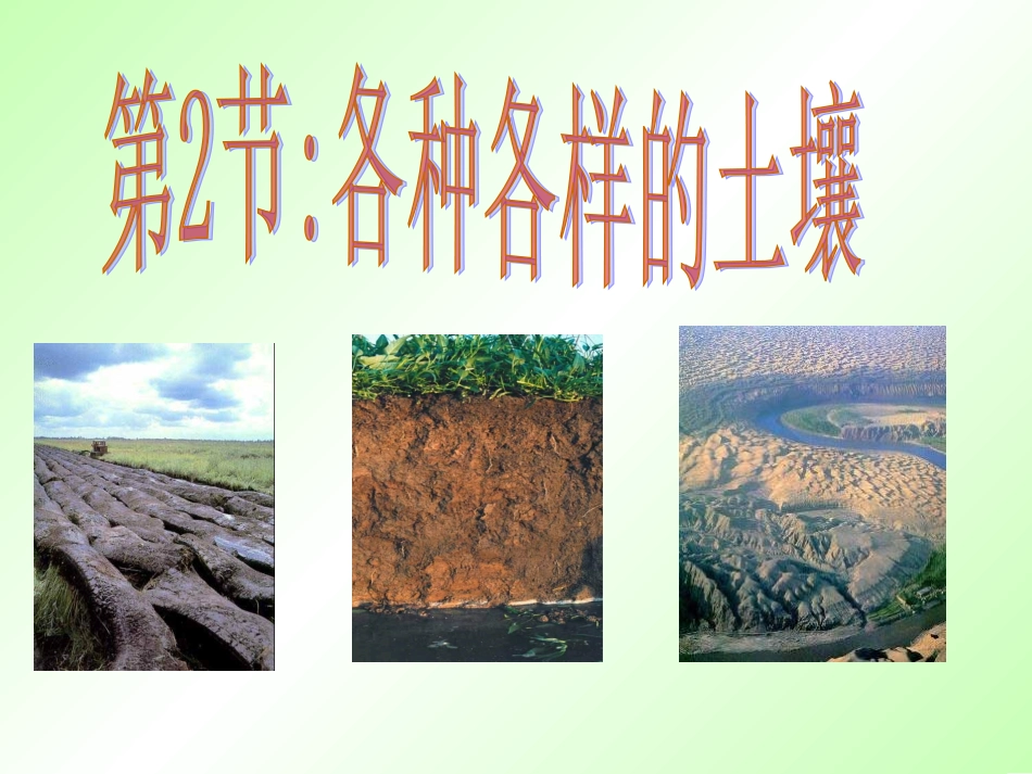 砂土类土壤黏土类土壤壤土类土壤_第1页