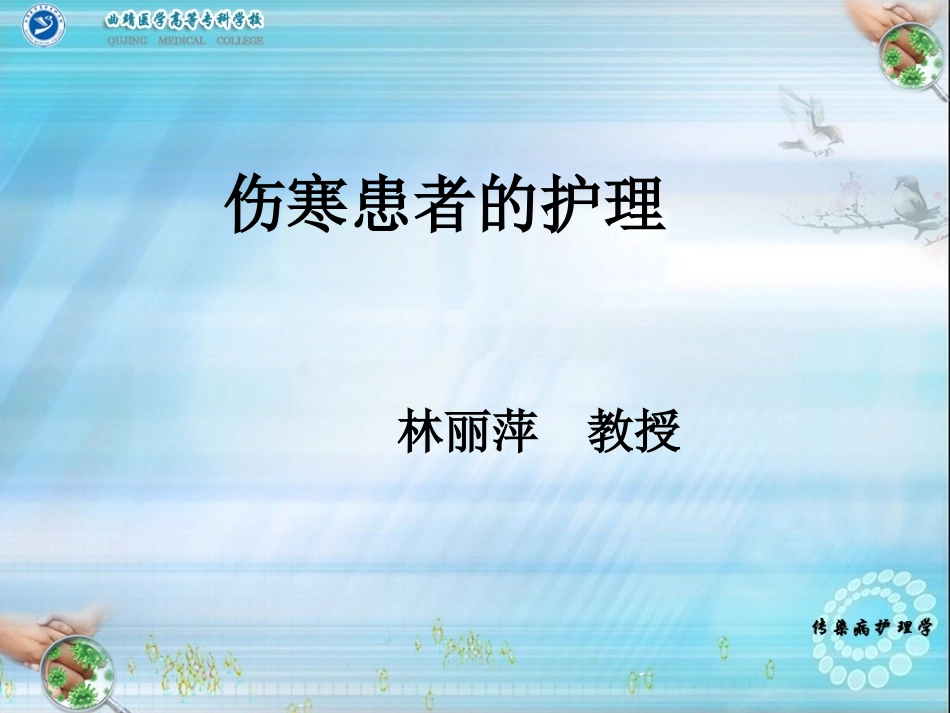 伤寒患者的护理概述_第1页