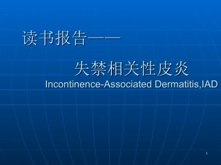 失禁性皮炎幻灯片课件