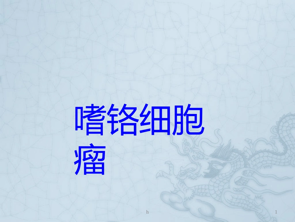 嗜铬细胞瘤赵耀武_第1页