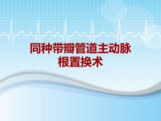 手术讲解模板同种带瓣管道主动脉根置换术