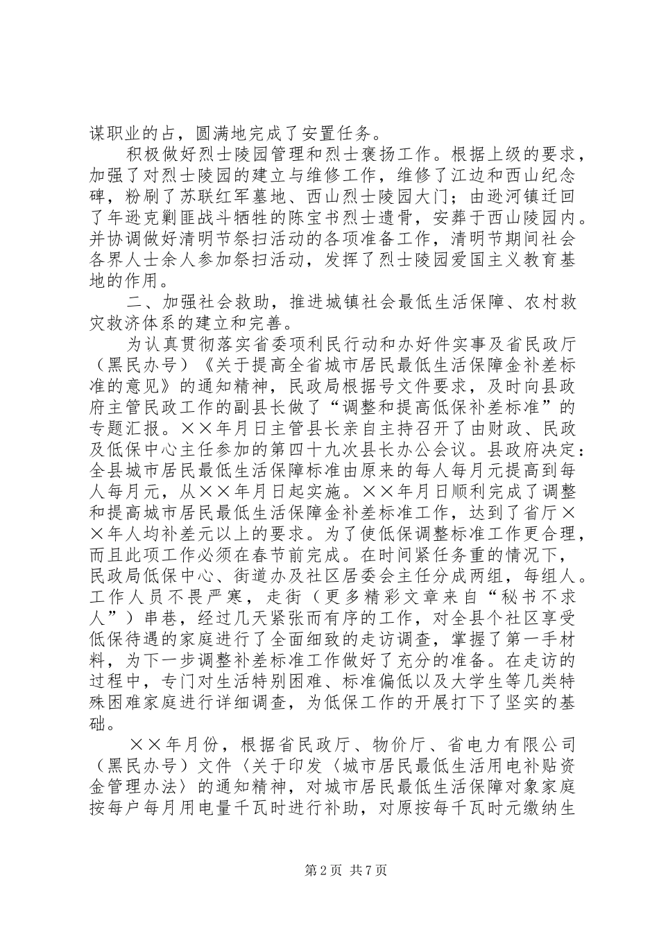 民政局年工作总结_第2页