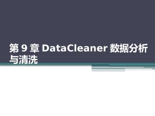 数据清洗DataCleaner数据分析与清洗