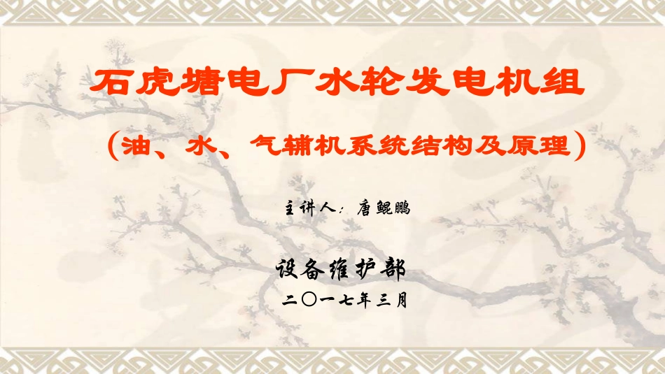 水轮发电机油水气系统培训课件_第1页