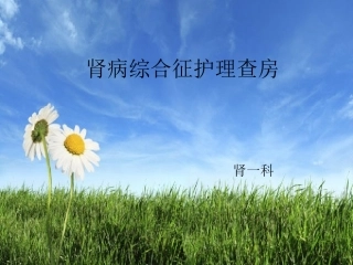 水肿护理查房PPt