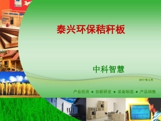 泰兴秸秆板项目