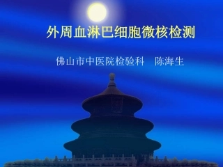 外周血淋巴细胞微核检测课件