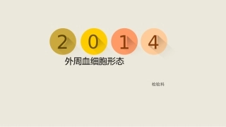 外周血细胞形态
