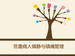 危重病人镇静和镇痛管理