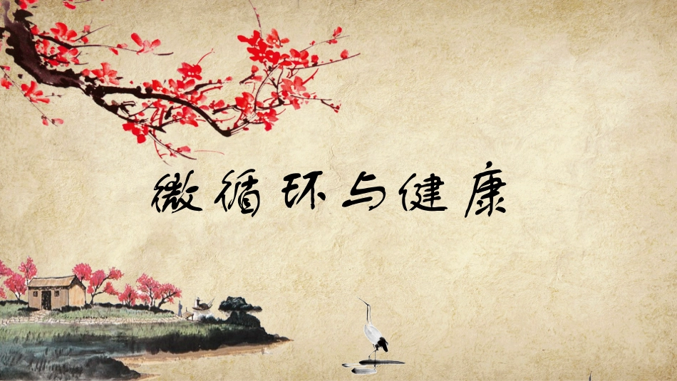 微循环和人体健康_第1页