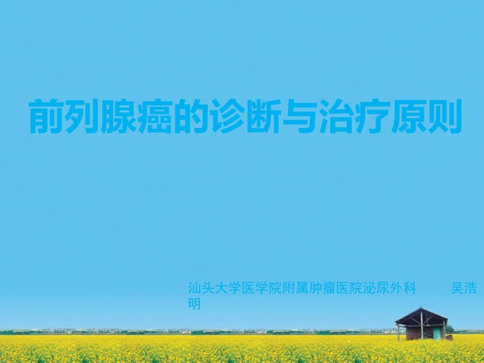 吴浩明前列腺癌的诊疗和治疗原则_第1页