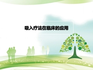 吸入疗法在临床的应用