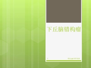 下丘脑错构瘤课件