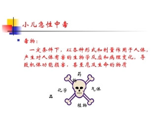 小儿急性中毒精