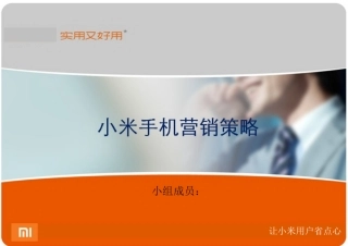 小米手机市场营销分析