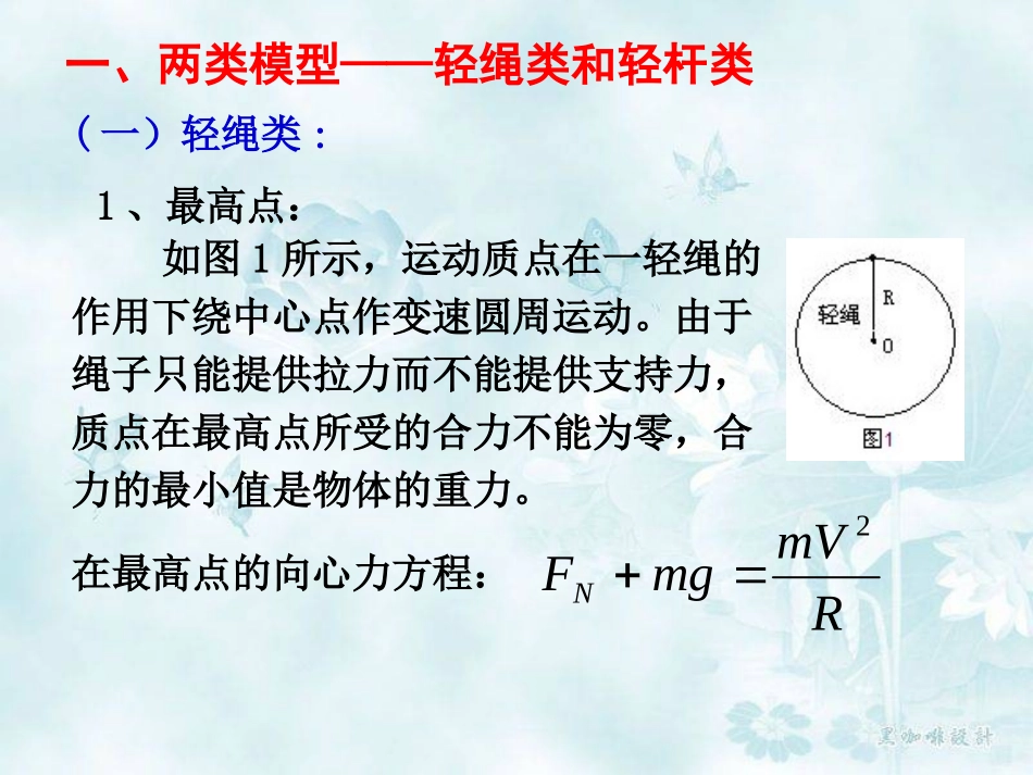 小球在绳或杆的作用下做圆周运动概要_第2页